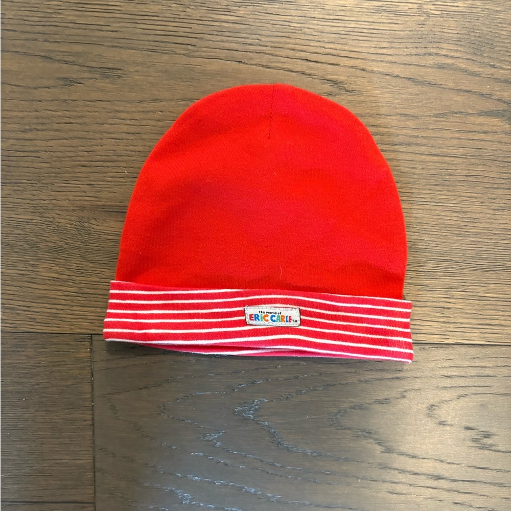 Red baby hat neutral gender 0-6M new with tags retail $34